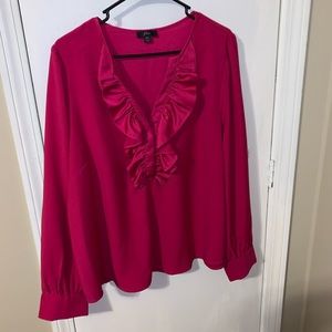 J.crew pink blouse size XXL